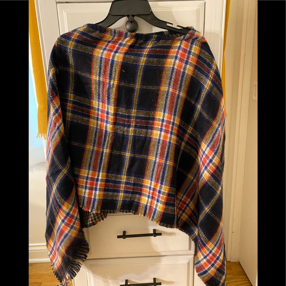 Reversible sweater poncho